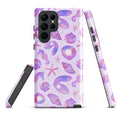 Stylish Sea Princess Samsung® Tough Case featuring a vibrant seashell design for durable phone protection.