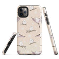 Stylish Snow Bird iPhone® Tough Case featuring a durable, impact-resistant design with adorable bird graphics.