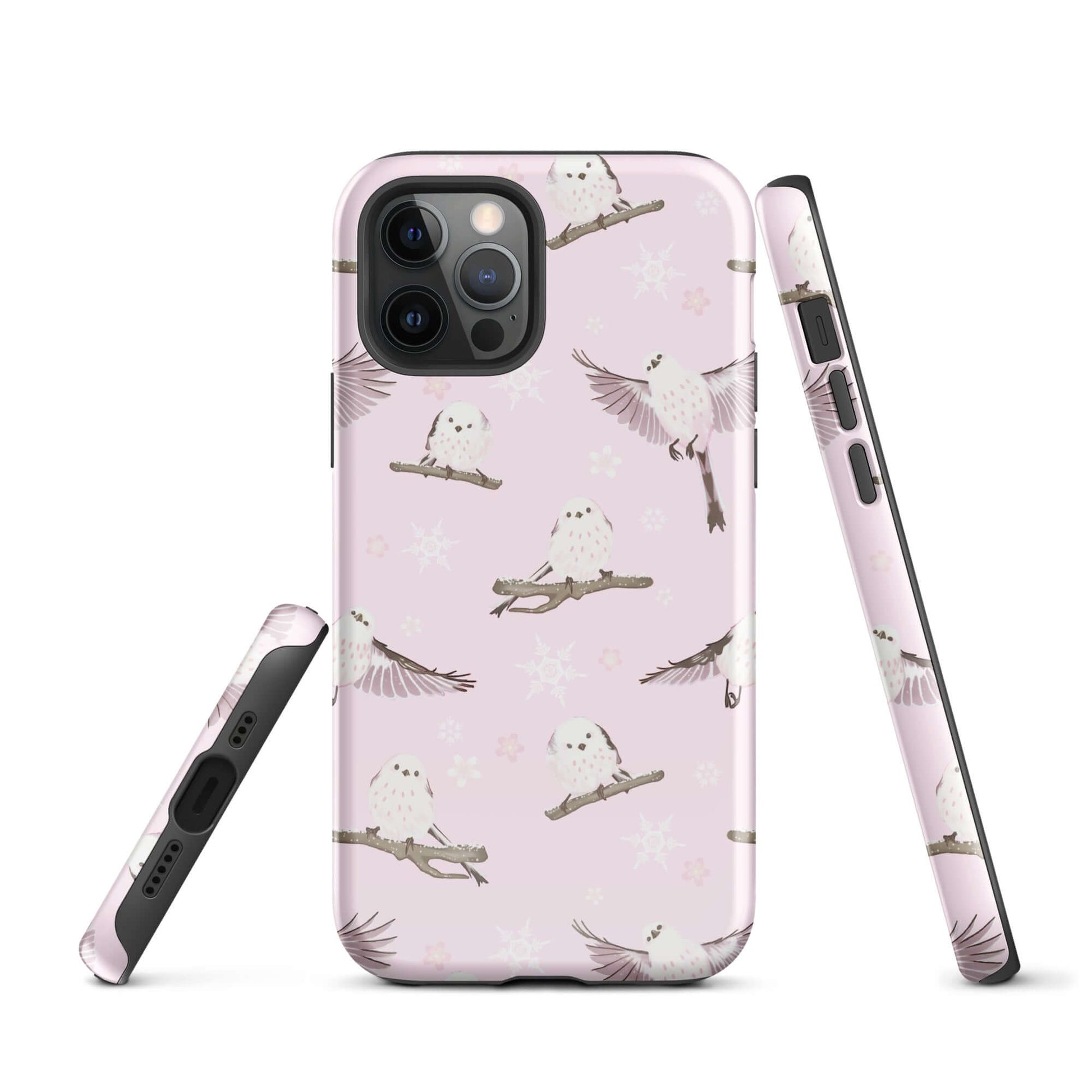 Stylishly protect your phone with the Snow Bird iPhone® Tough Case, featuring a cute bird design and durable layers.