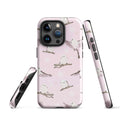 Stylish Snow Bird iPhone® Tough Case featuring a durable design and whimsical bird patterns for year-round protection.
