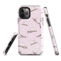 Stylish Snow Bird iPhone® Tough Case featuring a chic design with durable protection for your device year-round.