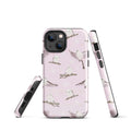 Durable Snow Bird iPhone® Tough Case with stylish bird design, offering impact protection for your phone year-round.