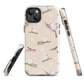Stylish Snow Bird iPhone® Tough Case with durable dual-layer protection and charming bird design for year-round safety.