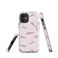 Stylish Snow Bird iPhone® Tough Case with durable dual-layer design, offering impact protection and fashionable aesthetics.