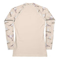 Snow Bird Rash Guard features a stylish design, perfect for active wear and sun protection during sports activities.