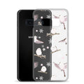 Snow Bird Samsung® Clear Case showcases adorable pastel birds, perfect for winter outings and stylish protection.