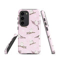 Stylish Snow Bird Samsung® Tough Case featuring impact-resistant design for ultimate protection and artistic flair.