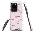 Stylish Snow Bird Samsung® Tough Case featuring cute owls, designed for impact resistance and sleek protection.
