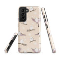 Stylish Snow Bird Samsung® Tough Case featuring a beautiful design, offering durability and protection for your phone.