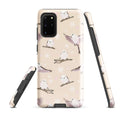 Stylish Snow Bird Samsung® Tough Case features a dual-layer design for ultimate protection and unique artistic flair.