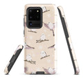 Stylish Snow Bird Samsung® Tough Case features impact-resistant design for superior protection and a unique artistic look.