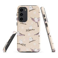 Stylish Snow Bird Samsung® Tough Case features impact-resistant design for ultimate phone protection and artistic flair.
