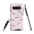 Stylish Snow Bird Samsung® Tough Case featuring a cute bird design, offering durability and protection for your phone.