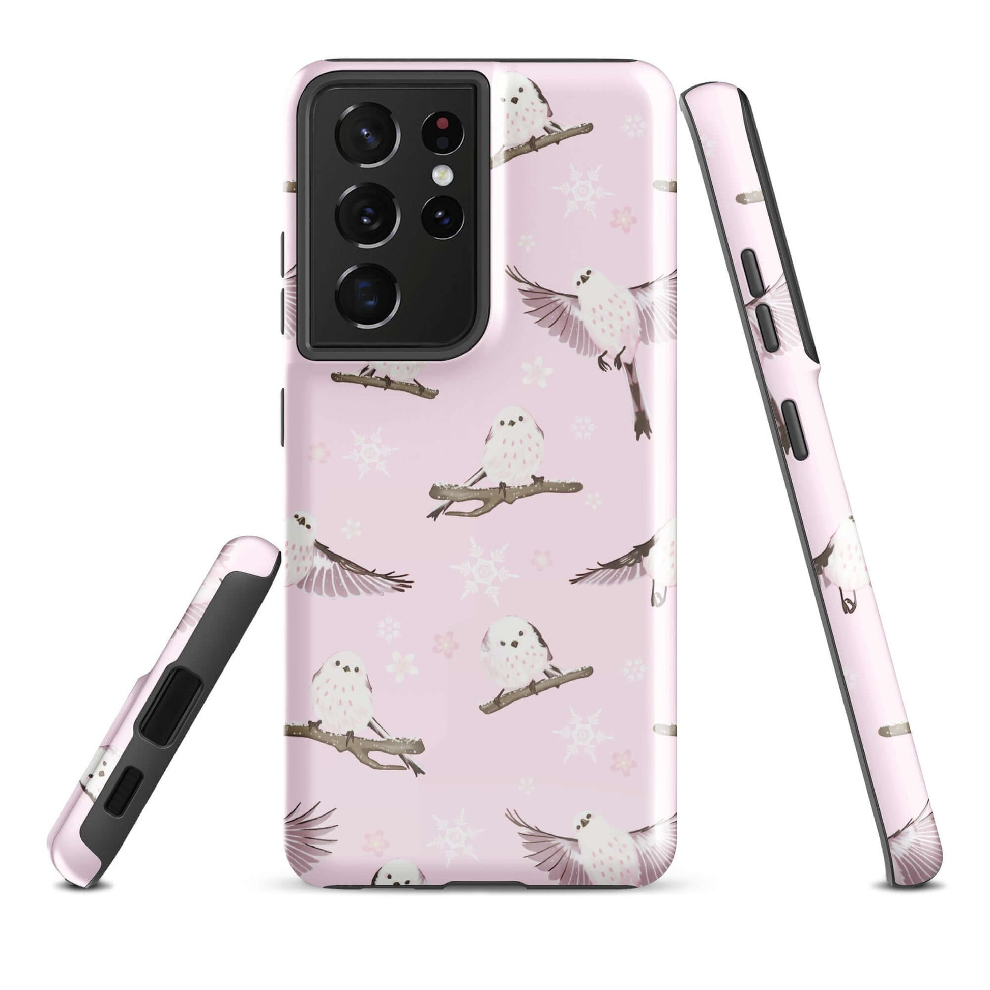Stylish Snow Bird Samsung® Tough Case featuring impact-resistant design for ultimate protection and durability.