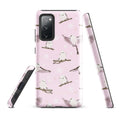 Stylish Snow Bird Samsung® Tough Case featuring adorable snowbirds, designed for impact resistance and durability.