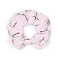 Bright and festive Snow Bird Scrunchie featuring playful owl patterns, perfect for matching outfits and stocking stuffers.