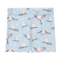 Soft and stylish, the Snow Bird Shorts feature a cute bird print, perfect for running or relaxing at Koibito Clothing.