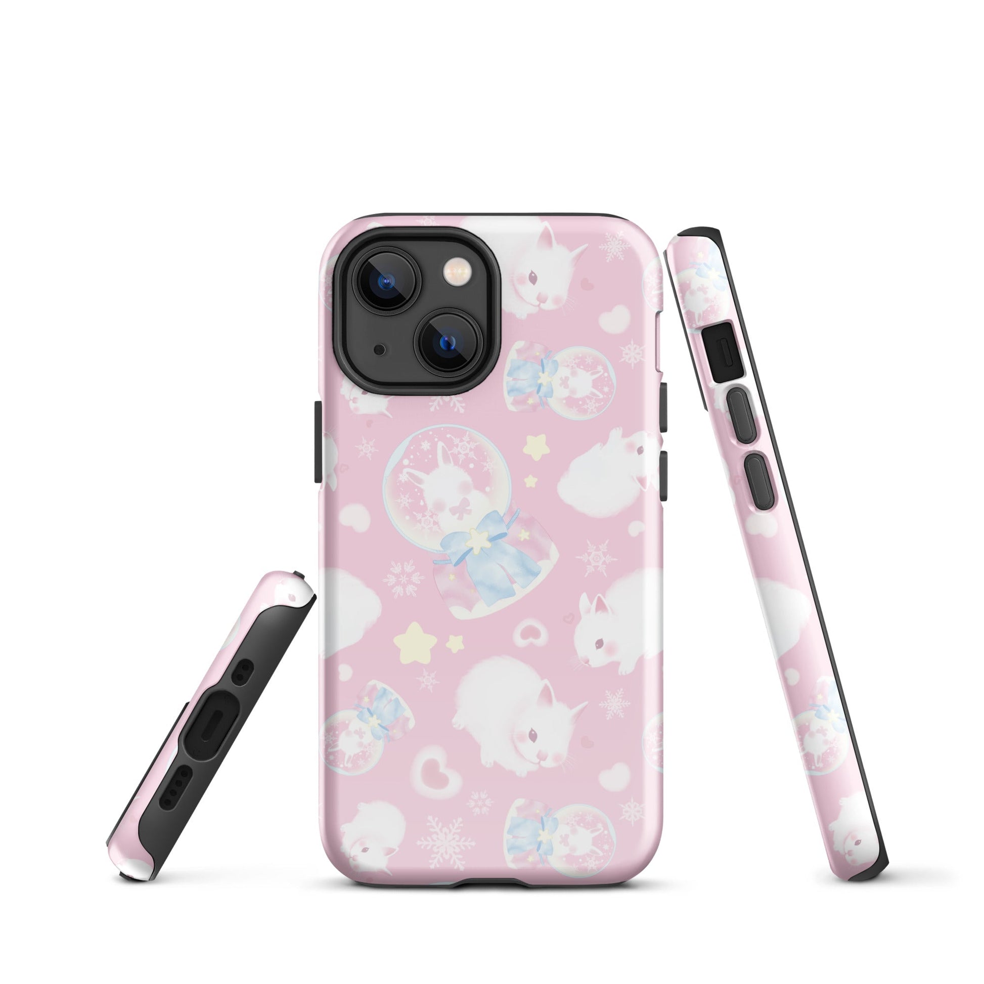 Stylish Snow Bunny iPhone® Tough Case features a durable design with adorable bunny patterns for year-round protection.