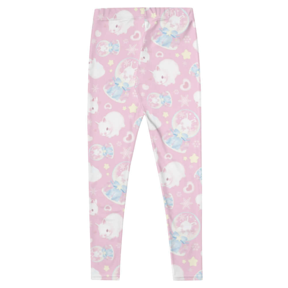 Soft and stylish Snow Bunny Leggings featuring fluffy bunnies, perfect for lounging or workouts.