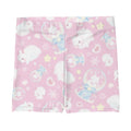 Cute pink Snow Bunny Shorts featuring fluffy bunnies, perfect for a fun workout or casual wear. Ideal for kawaii lovers!