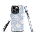 Stylish Snow Kitten iPhone® Tough Case features a dual-layer design for ultimate protection and fashion.