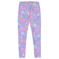 Colorful Space Leggings featuring a fun design of planets and rockets, perfect for gym and casual wear.