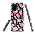 Colorful Strawberry Samsung® Tough Case featuring dessert designs, impact-resistant for ultimate phone protection.
