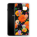 Colorful Sugar Skull Samsung® Clear Case with vibrant designs, offering stylish protection for your phone.