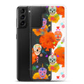 Protect your phone in style with the Sugar Skull Samsung® Clear Case, featuring vibrant sugar skull designs.