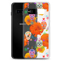 Stylishly protect your device with the Sugar Skull Samsung® Clear Case, featuring vibrant designs and flexible support.