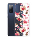 Cute Sugar Sweetheart Samsung® Clear Case featuring playful Valentine’s Day designs, perfect for protecting your phone.