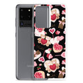Stylish Sugar Sweetheart Samsung® Clear Case featuring cute designs, perfect for Valentine’s Day phone protection.