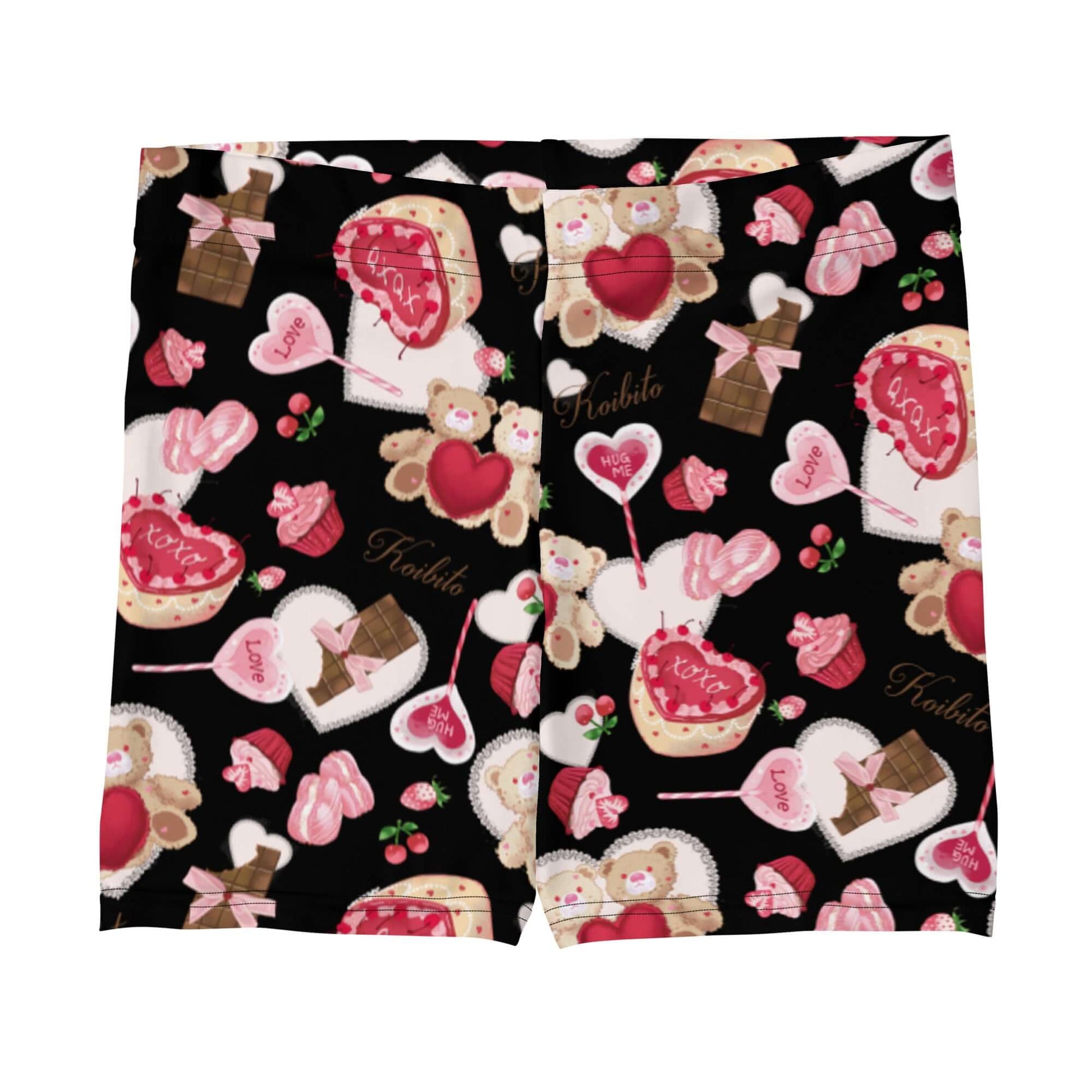 Sugar Sweetheart Shorts feature a playful design with treats and bears, perfect for lounging or active fun.