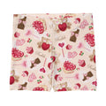 Cute and comfy Sugar Sweetheart Shorts featuring sweet treats and fuzzy bears, perfect for lounging or play.