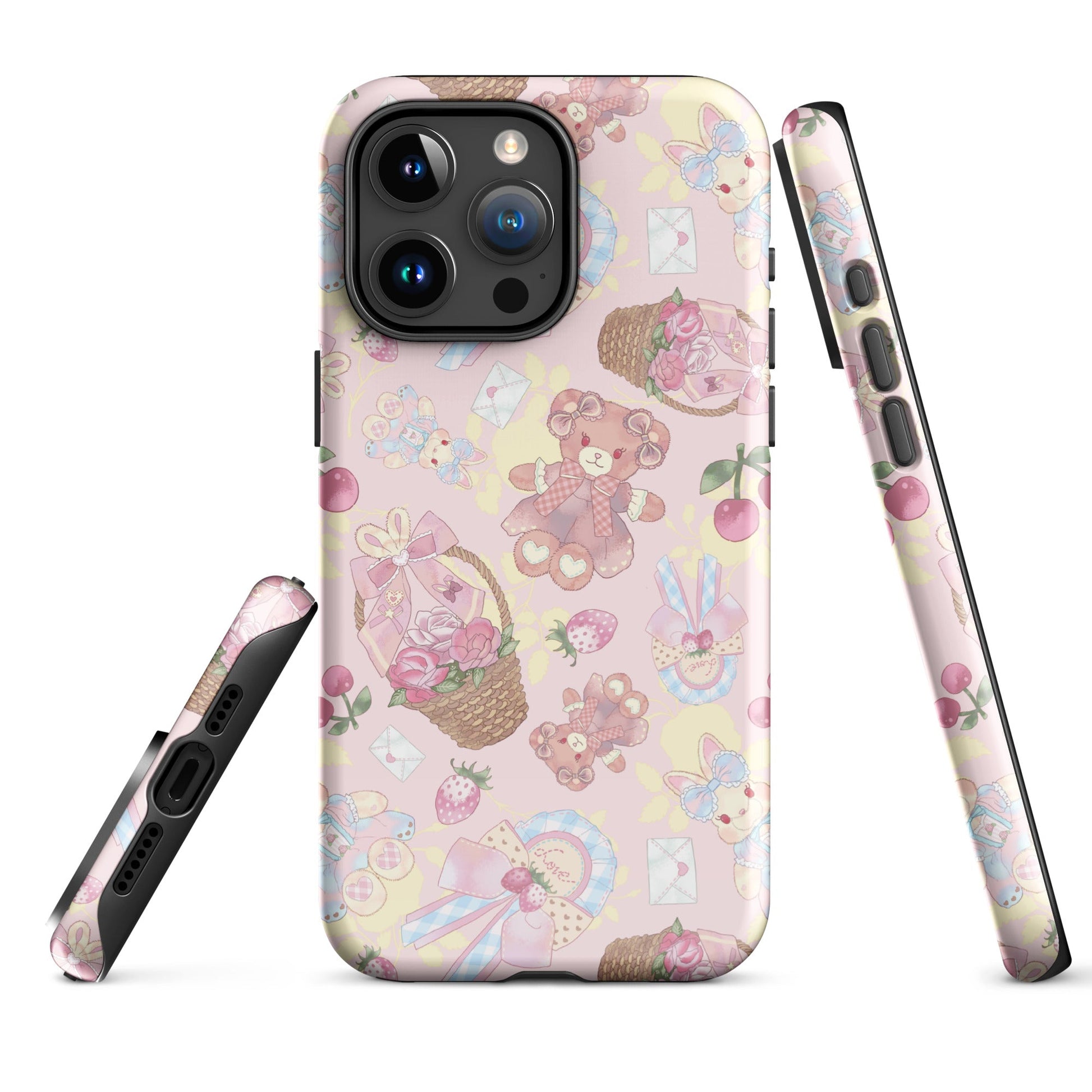 Stylish Sweet Teddy iPhone® Tough Case featuring a cute design, offering durability and protection for your device.