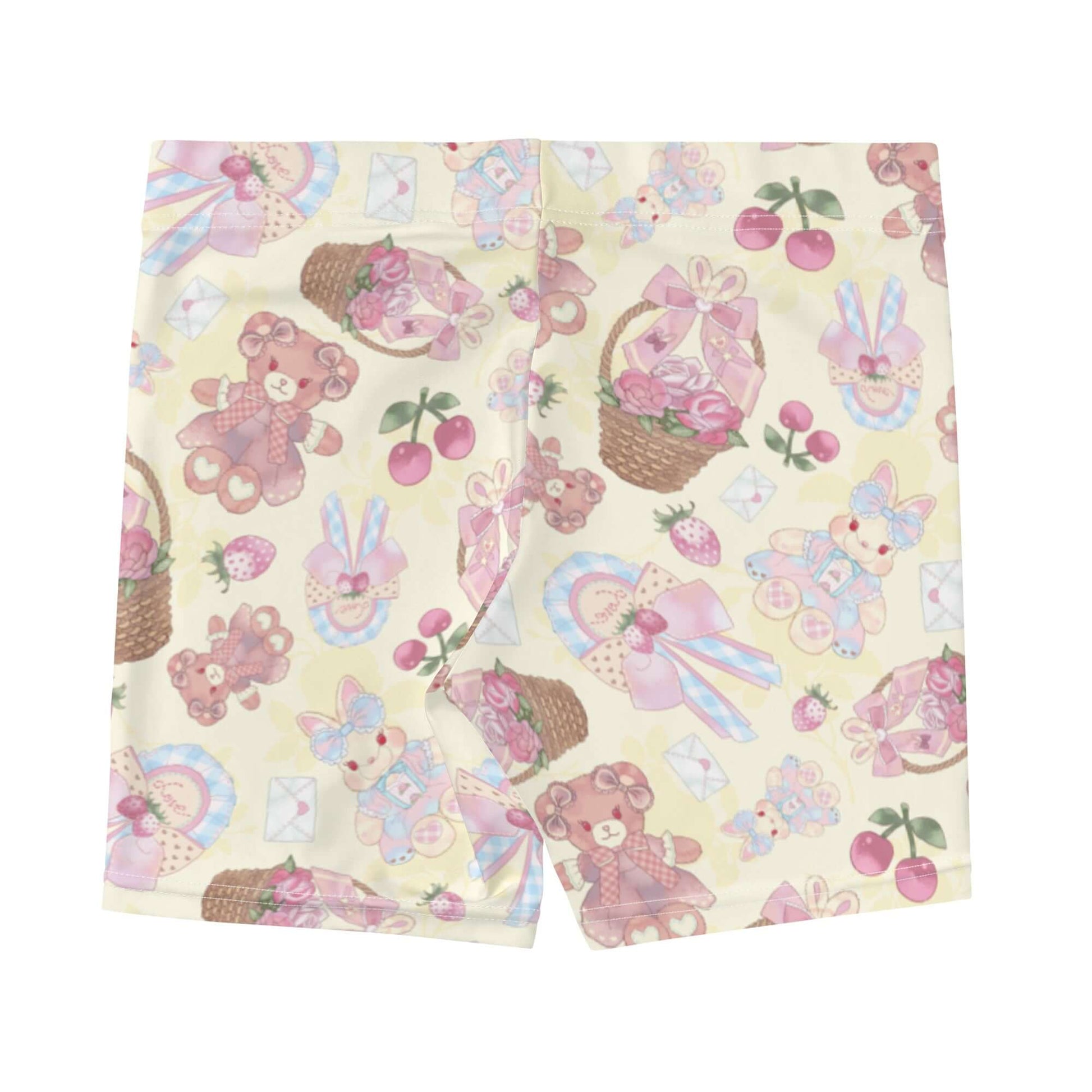 Sweet Teddy Shorts feature a charming all-over teddy bear print, perfect for casual outings or workouts.