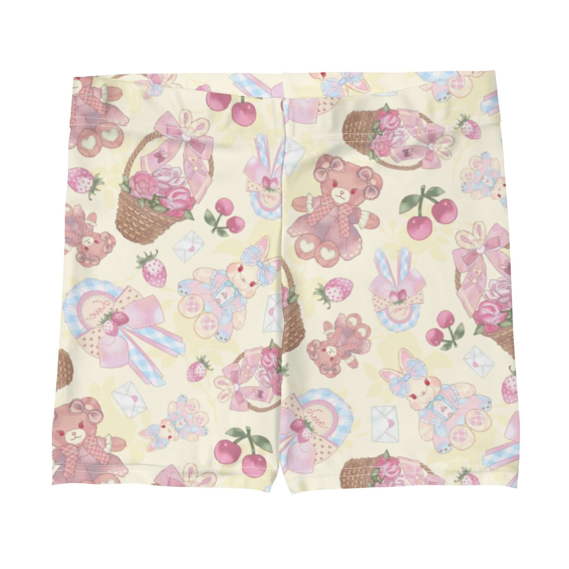 Sweet Teddy Shorts feature a cute teddy bear print, perfect for casual outings or workouts. Stylish and comfy!
