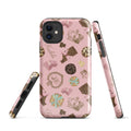 Stylish Royal Cookie iPhone® Tough Case featuring a chic design, offering dual-layer protection for your device.
