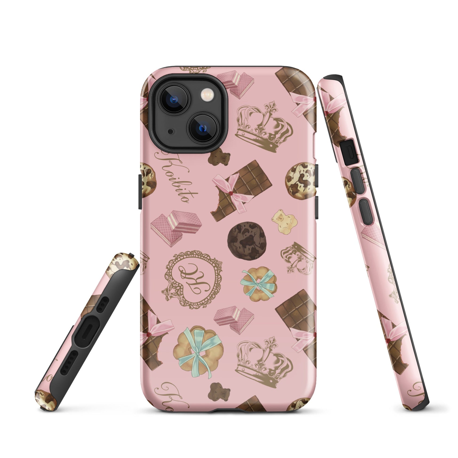 Stylish Royal Cookie iPhone® Tough Case featuring a chic design and durable dual-layer protection for your phone.