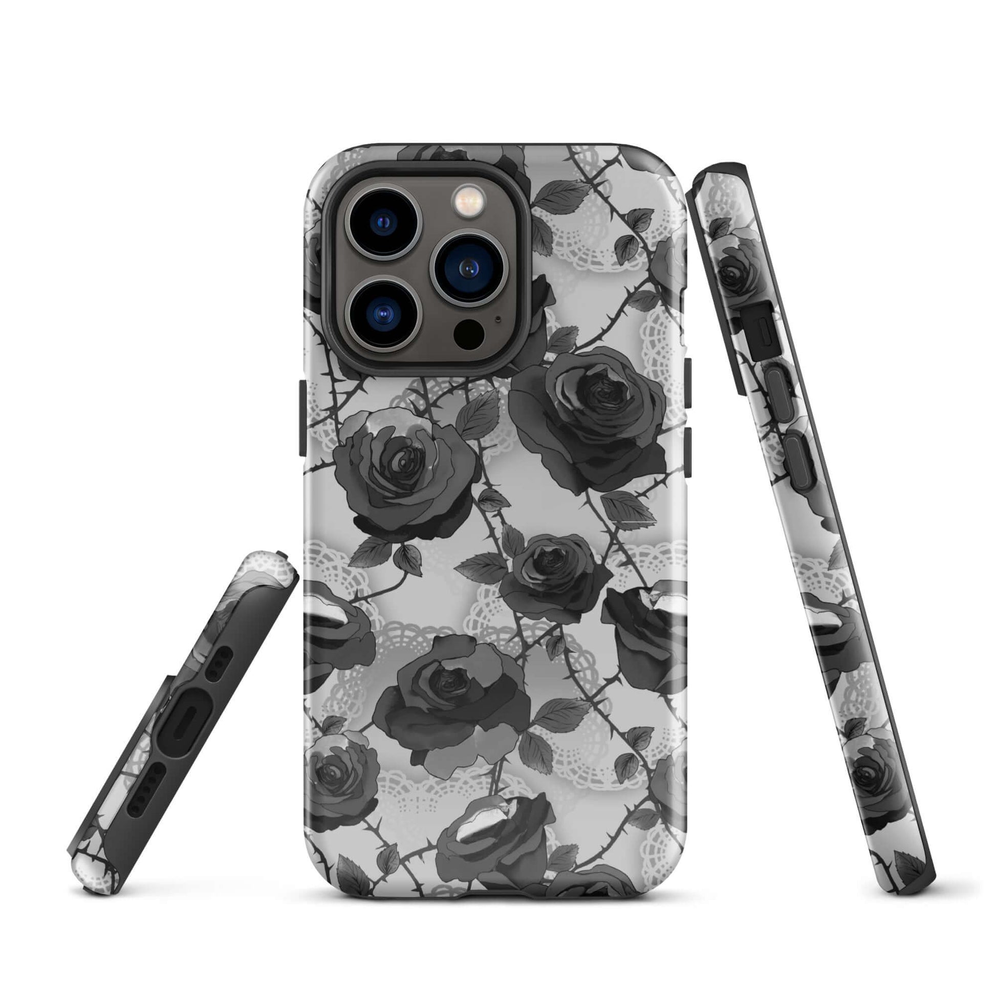 Stylish Enchanted Rose iPhone® Tough Case with durable dual-layered protection and elegant rose design.