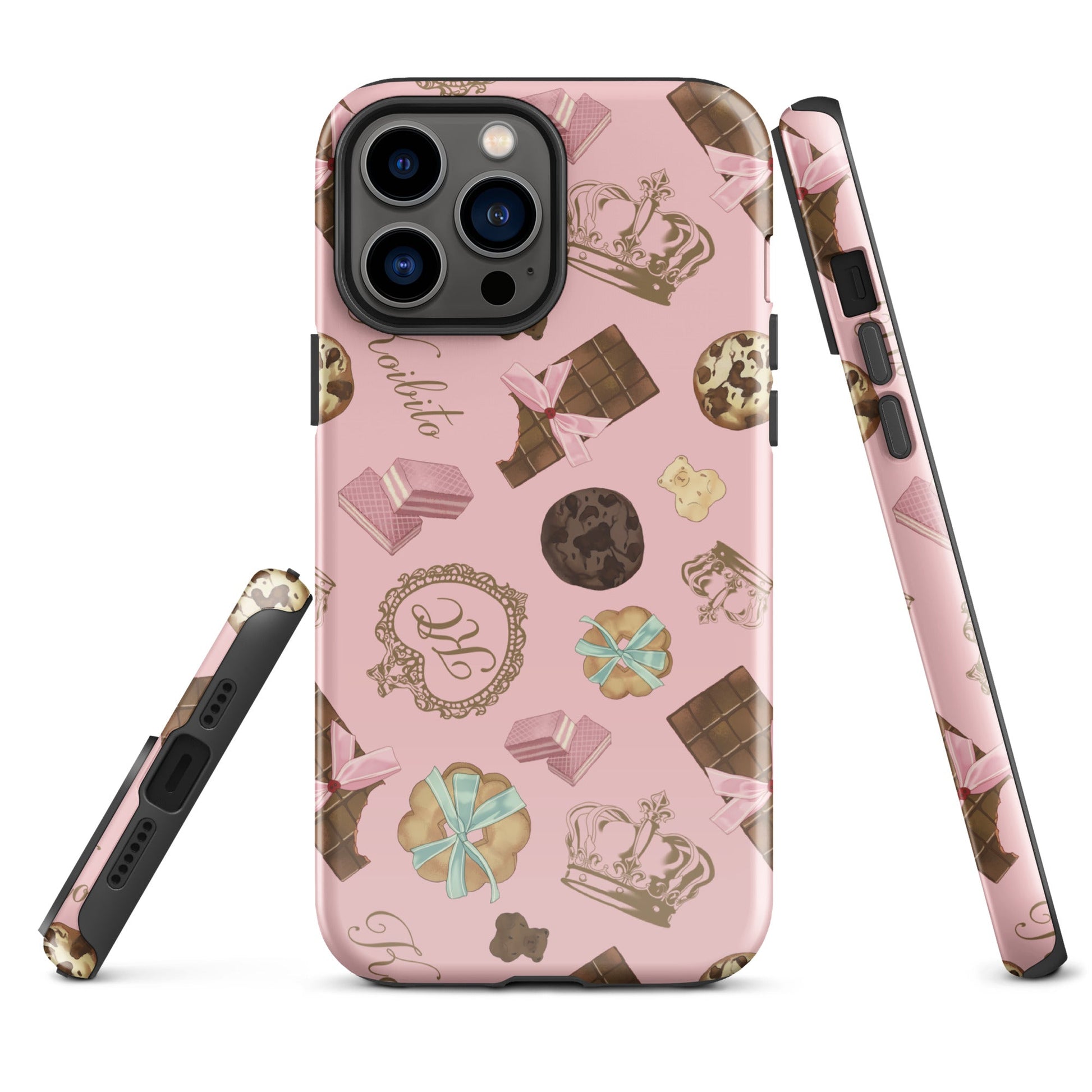 Stylish Royal Cookie iPhone® Tough Case featuring a cute dessert design for ultimate protection and flair.