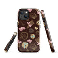 Stylish Royal Cookie iPhone® Tough Case featuring a chocolate-themed design for maximum protection and fashion.
