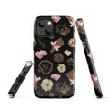 Stylish Royal Cookie iPhone® Tough Case featuring a durable design with sweet treats and a crown motif for protection.