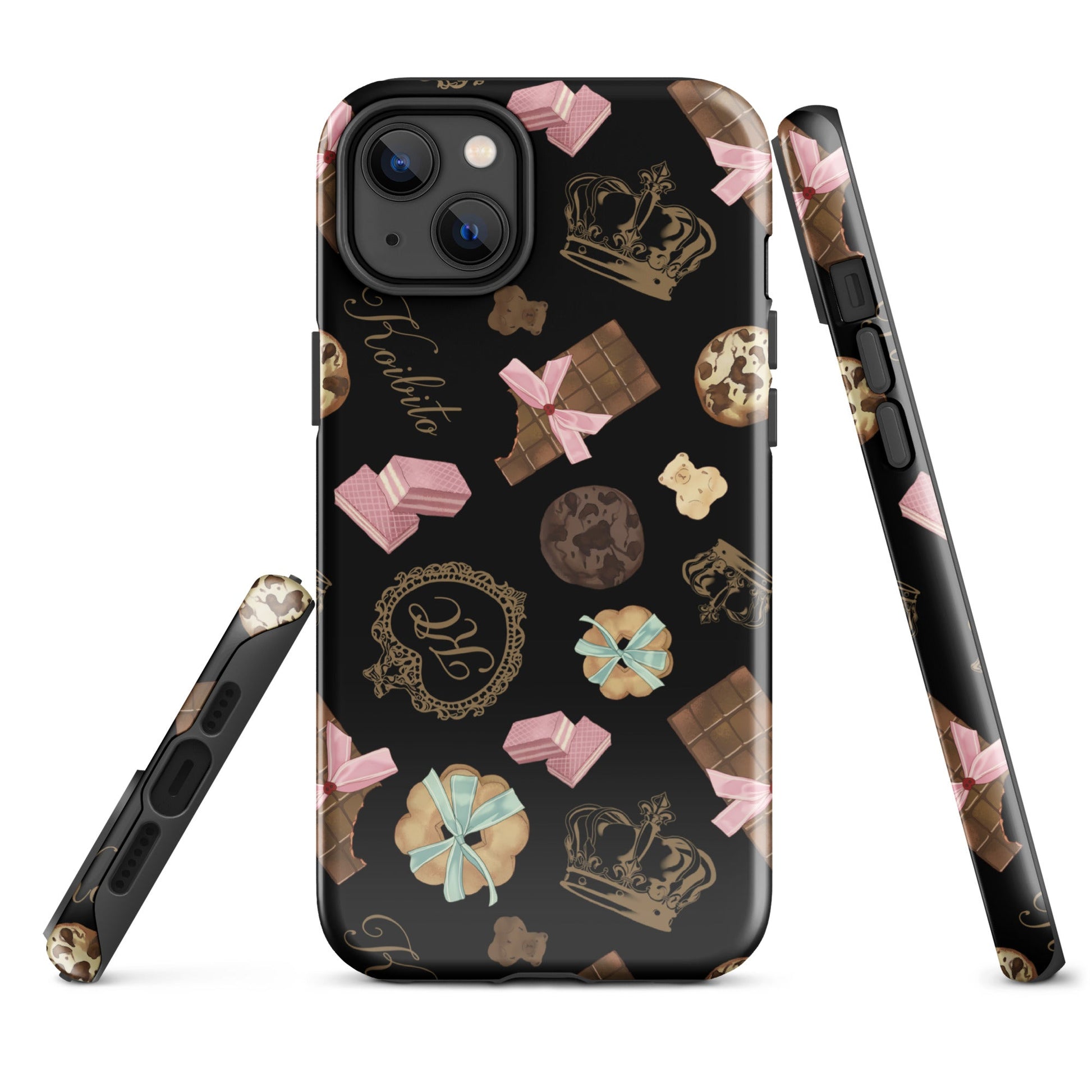 Stylish Royal Cookie iPhone® Tough Case features a chic cookie design, offering durable protection and trendy flair.