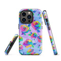 Colorful Enchanted Rose iPhone® Tough Case featuring a dual-layer design for maximum protection and style.