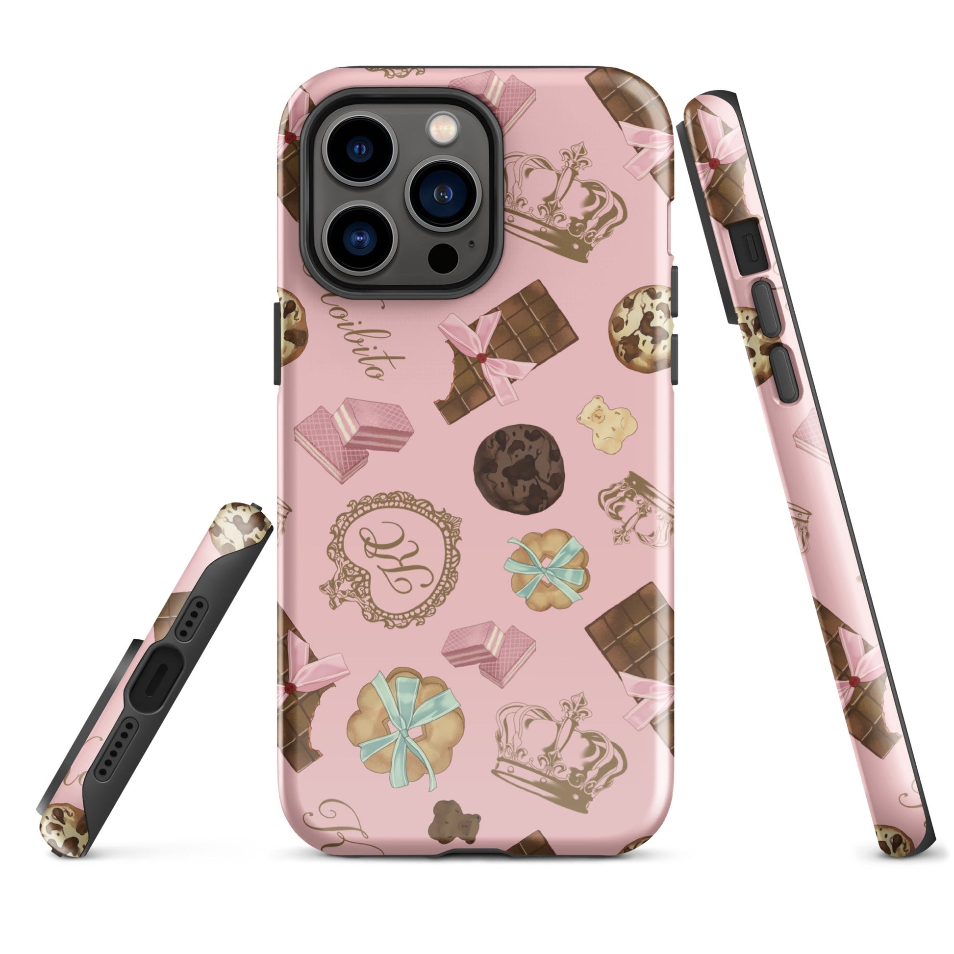 Stylish Royal Cookie iPhone® Tough Case featuring a chic design and dual-layer protection for ultimate phone safety.