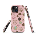 Stylish Royal Cookie iPhone® Tough Case with durable dual-layer design, perfect for protection and fashion.