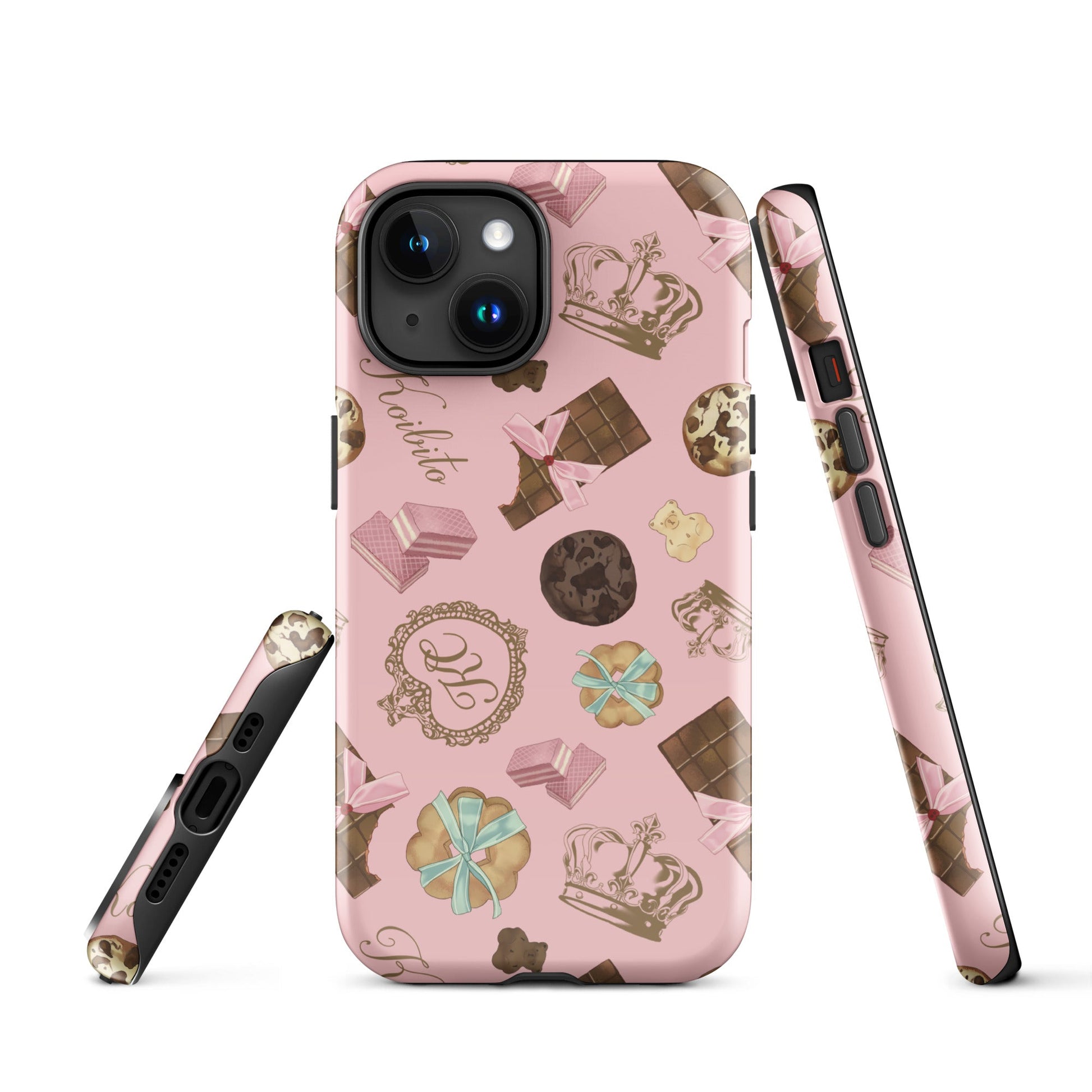 Stylish Royal Cookie iPhone® Tough Case with durable dual-layer design, perfect for protection and fashion.