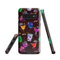Monster Party Samsung® Tough Case featuring vibrant art, offering protection with a stylish dual-layer design.