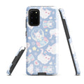 Snow Kitten Samsung® Tough Case features a charming cat design, offering sleek protection for your phone.